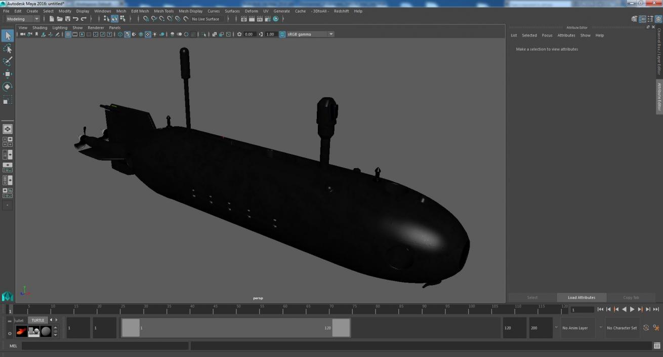 3D model Unmanned Underwater Vehicle(1)