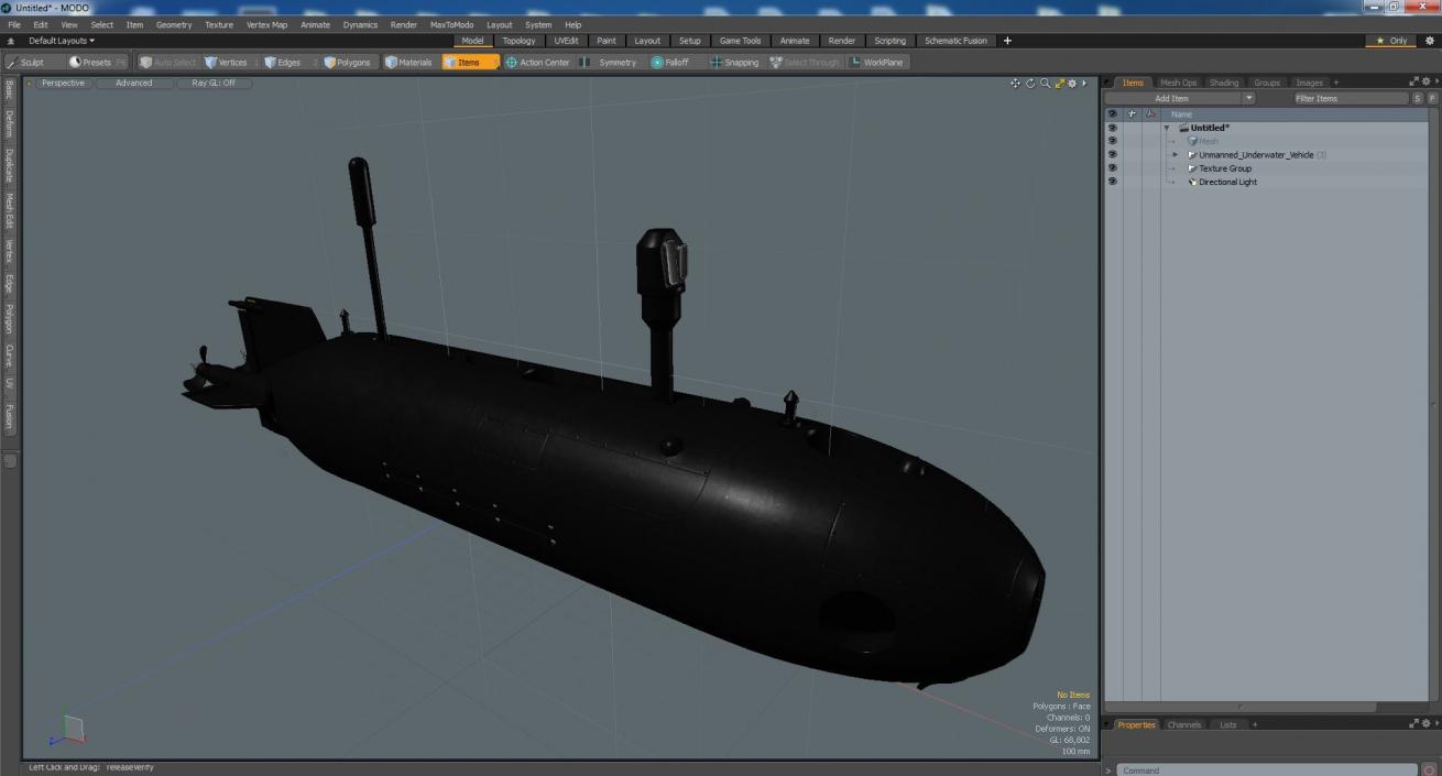 3D model Unmanned Underwater Vehicle(1)