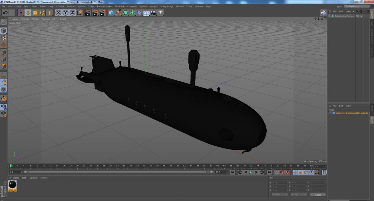 3D model Unmanned Underwater Vehicle(1)