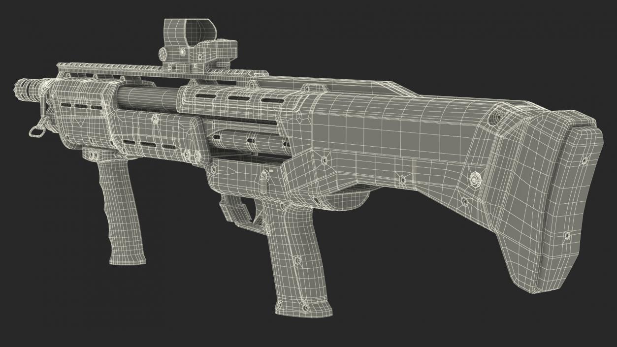 MFG 12 Green Gauge Pump Rigged for Cinema 4D 3D model