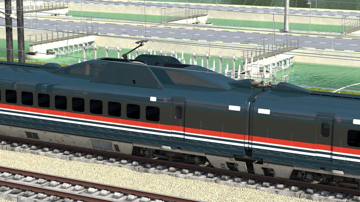 3D model Rigged Speed Trains Collection