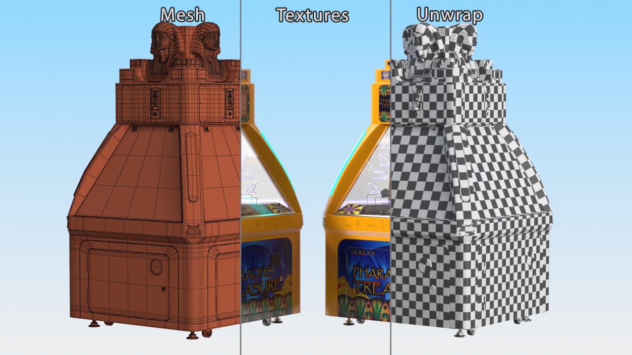 3D Pharaoh Treasure Arcade Machine