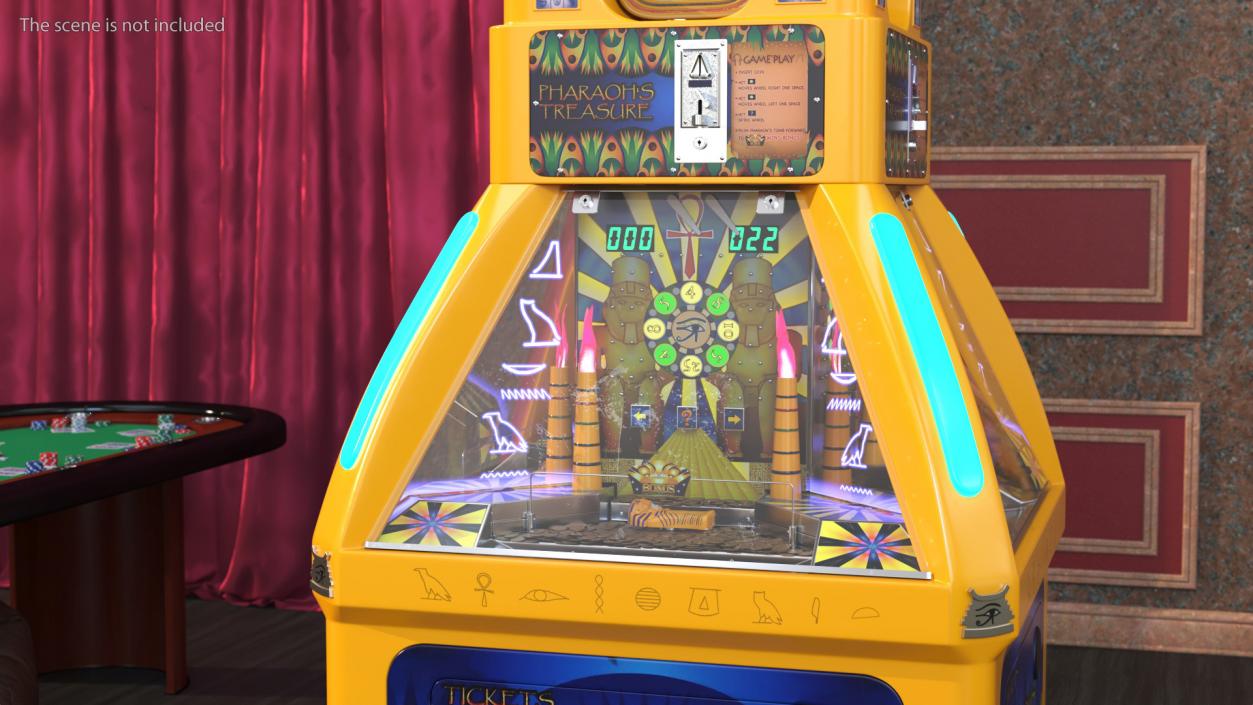 3D Pharaoh Treasure Arcade Machine