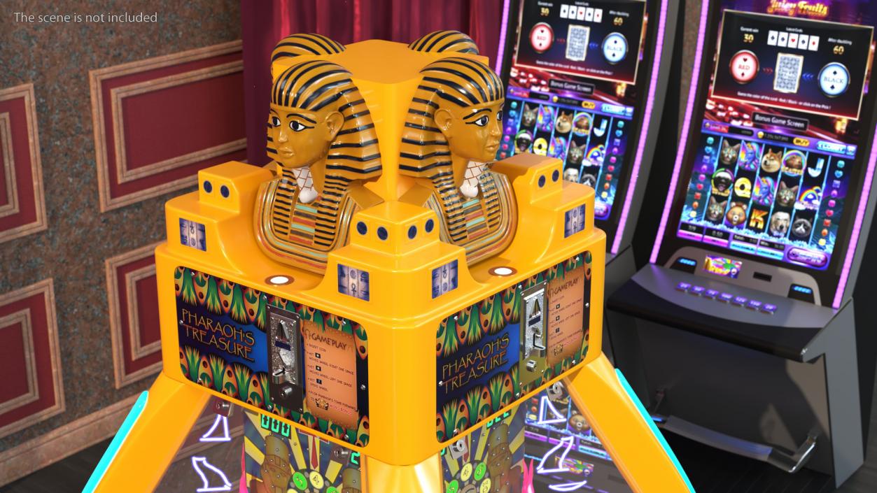 3D Pharaoh Treasure Arcade Machine