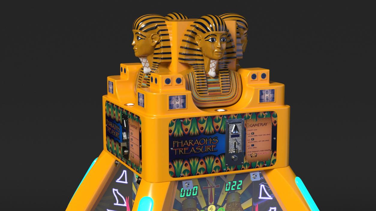 3D Pharaoh Treasure Arcade Machine