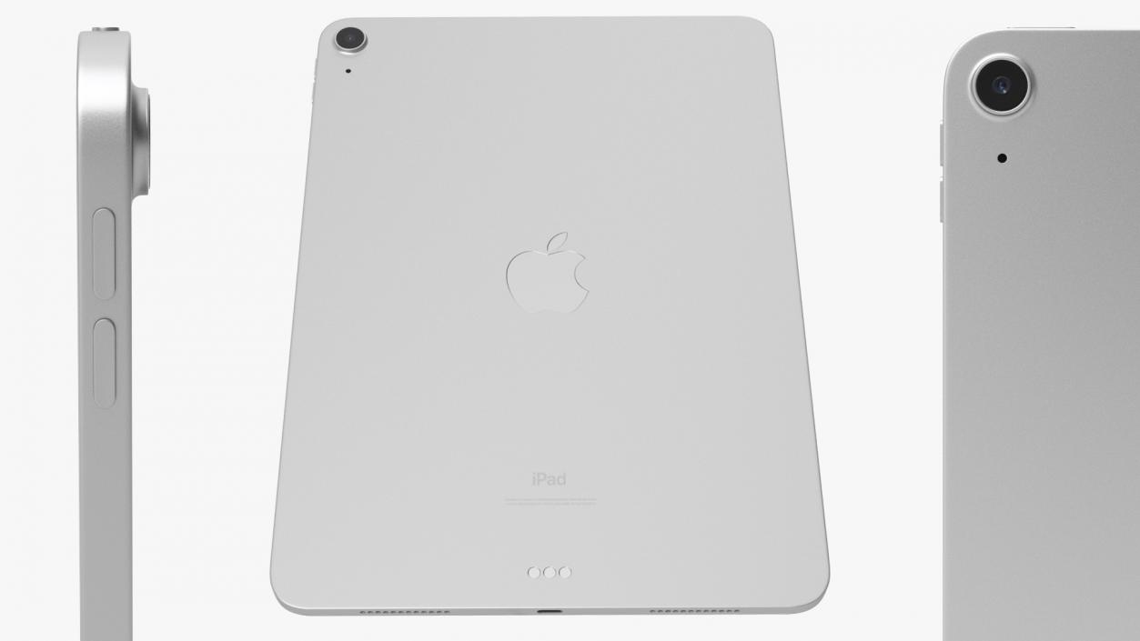 3D Apple iPad Air 4 2020 Silver model