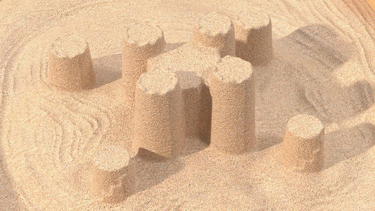 Sand Castle in Sandpit 3D