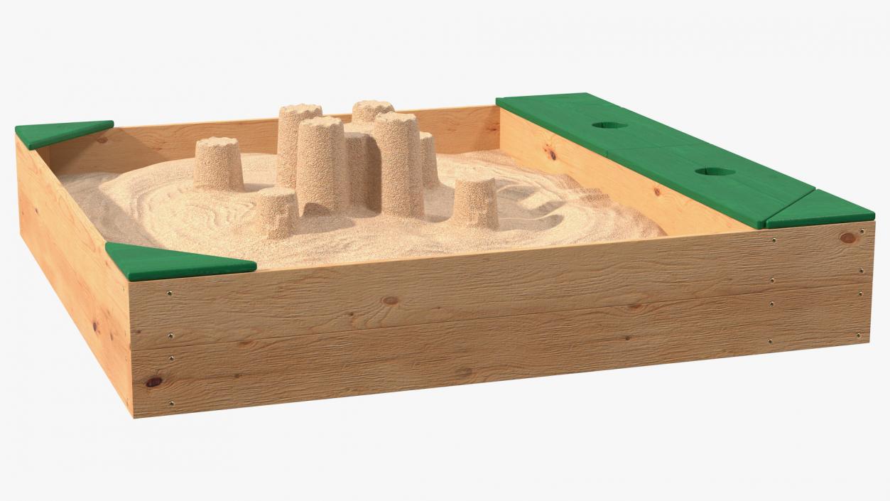 Sand Castle in Sandpit 3D