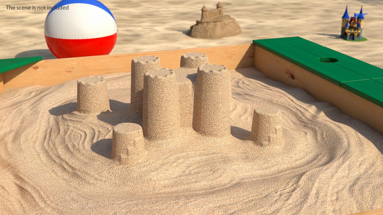 Sand Castle in Sandpit 3D