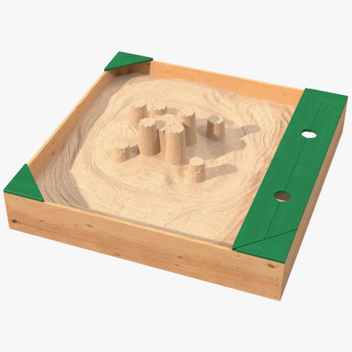 Sand Castle in Sandpit 3D