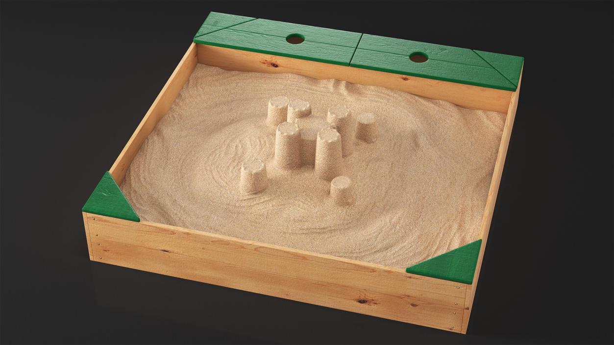 Sand Castle in Sandpit 3D