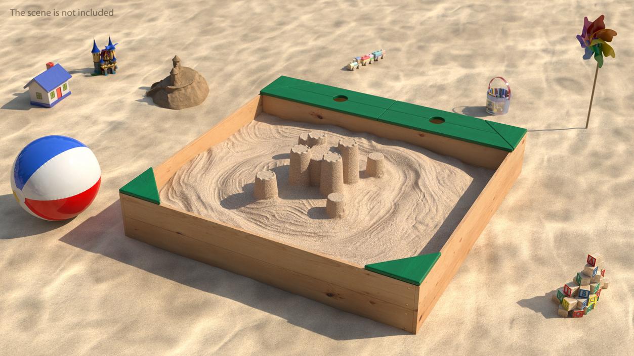 Sand Castle in Sandpit 3D