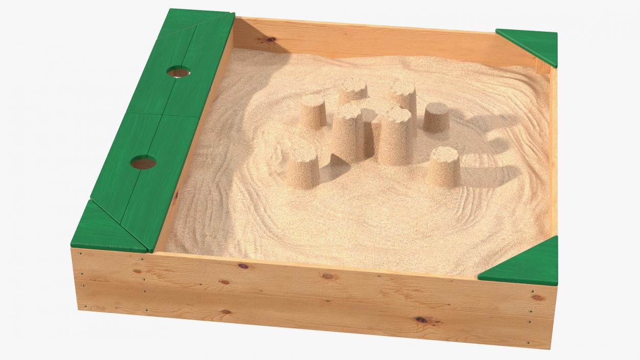 Sand Castle in Sandpit 3D