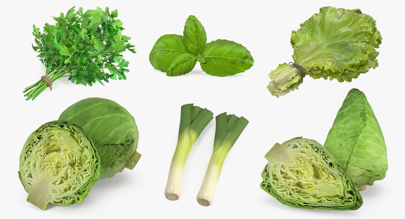 3D model Salad Greens Collection 3