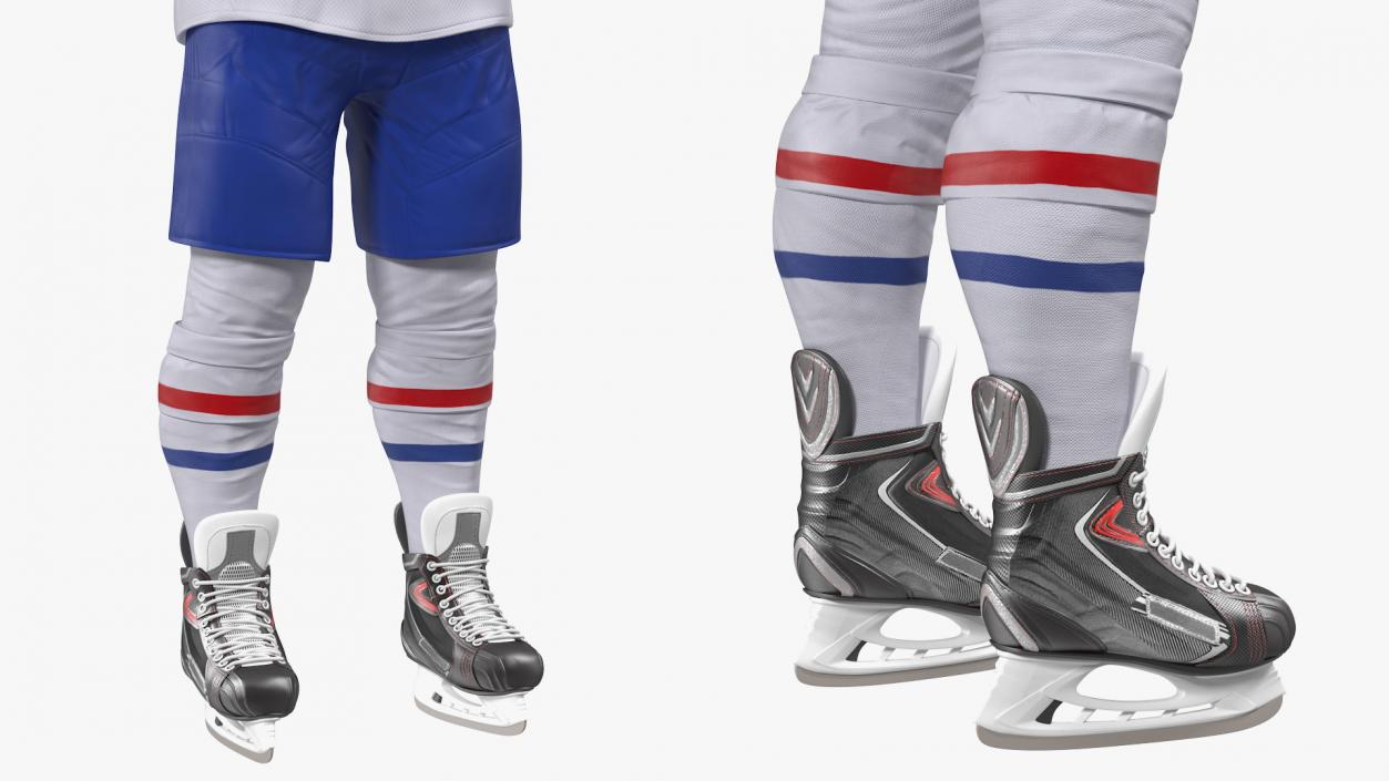 Hockey Equipment White 3D