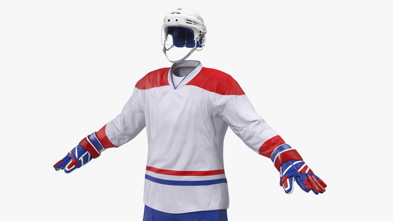 Hockey Equipment White 3D