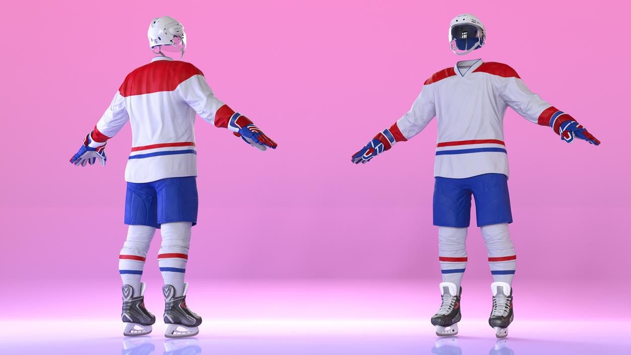 Hockey Equipment White 3D