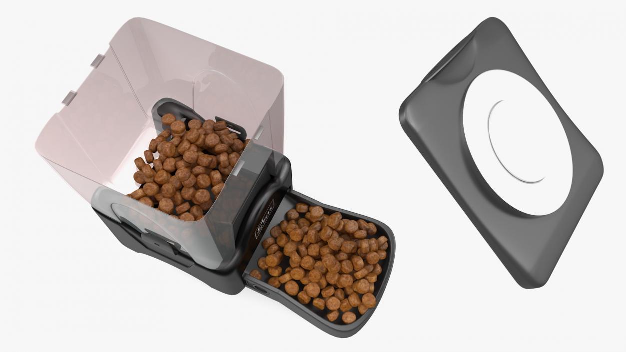 Automatic Pet Feeder Dry Food Dispenser 3D model