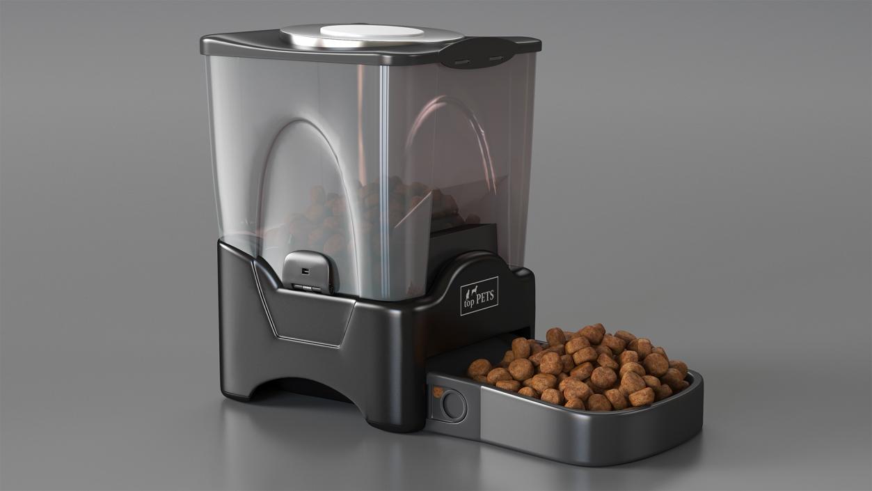 Automatic Pet Feeder Dry Food Dispenser 3D model