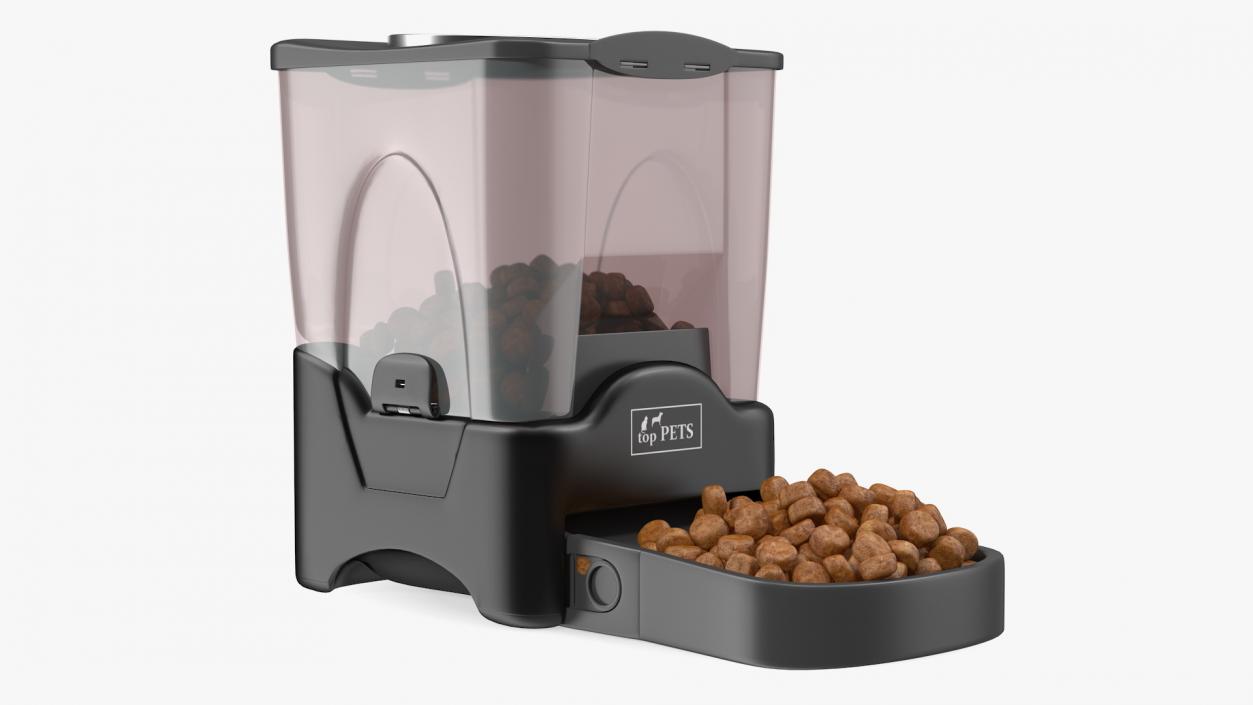 Automatic Pet Feeder Dry Food Dispenser 3D model