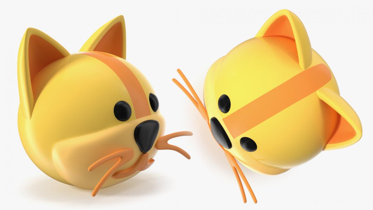 Cat Face Emoji 3D model