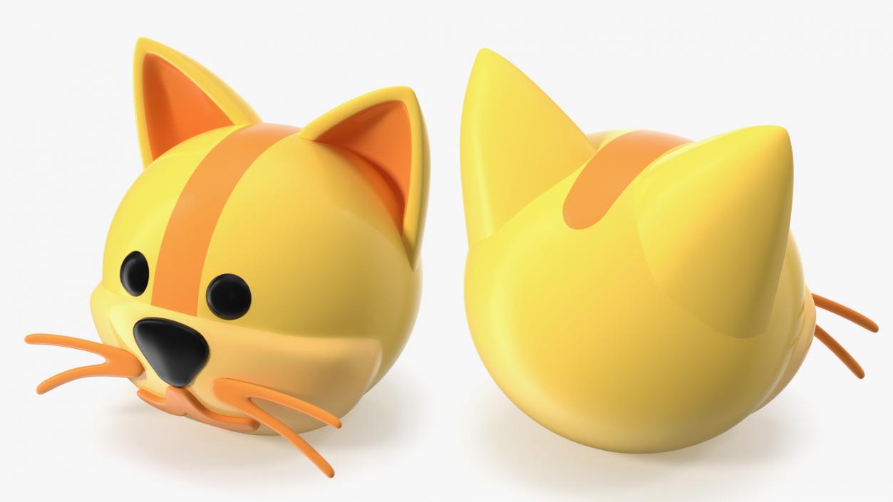 Cat Face Emoji 3D model