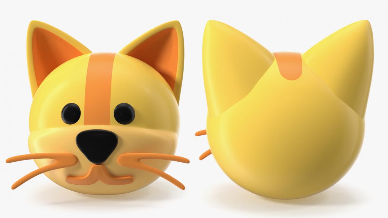 Cat Face Emoji 3D model