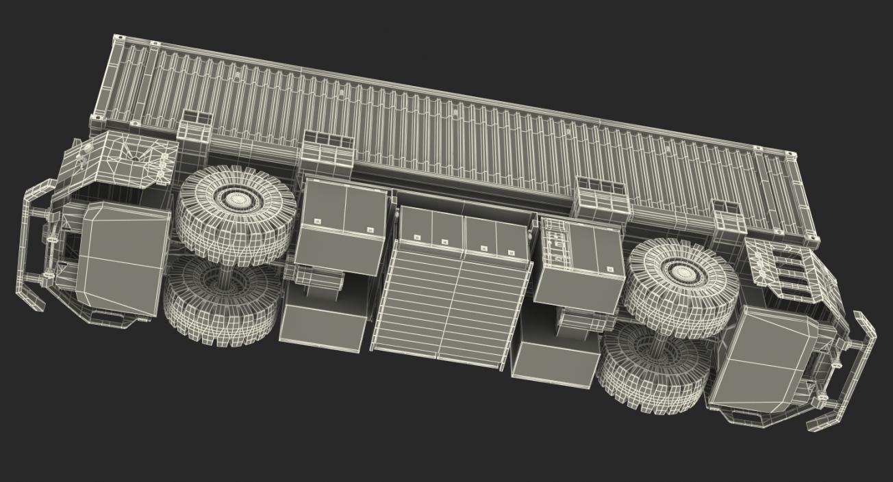 Kalmar AGV with 40ft ISO Container 3D model