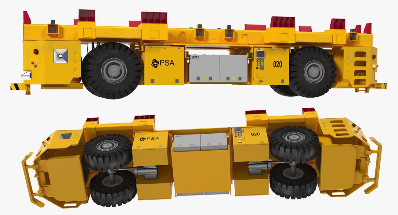 Kalmar AGV with 40ft ISO Container 3D model