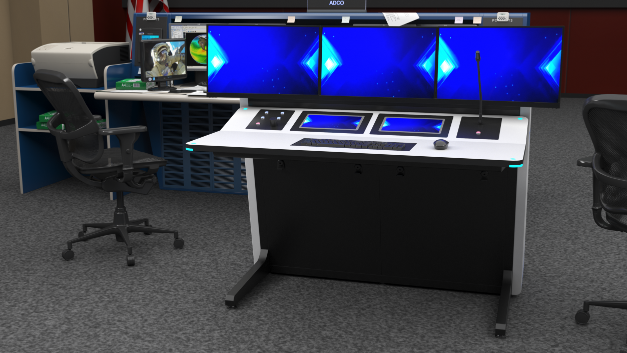 3D model Control Room Console