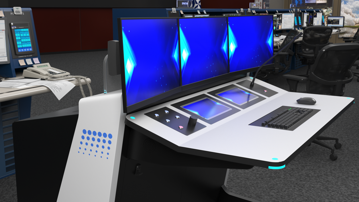 3D model Control Room Console