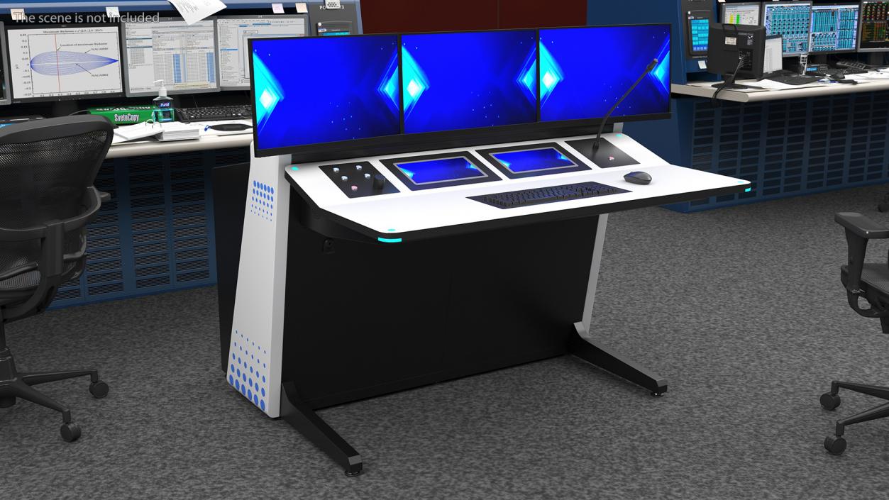 3D model Control Room Console