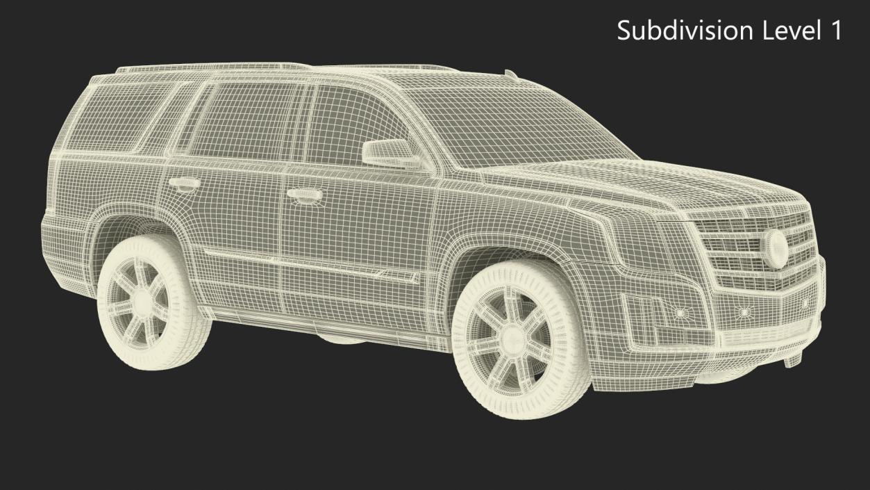 Cadillac Escalade SUV Simple Interior 3D