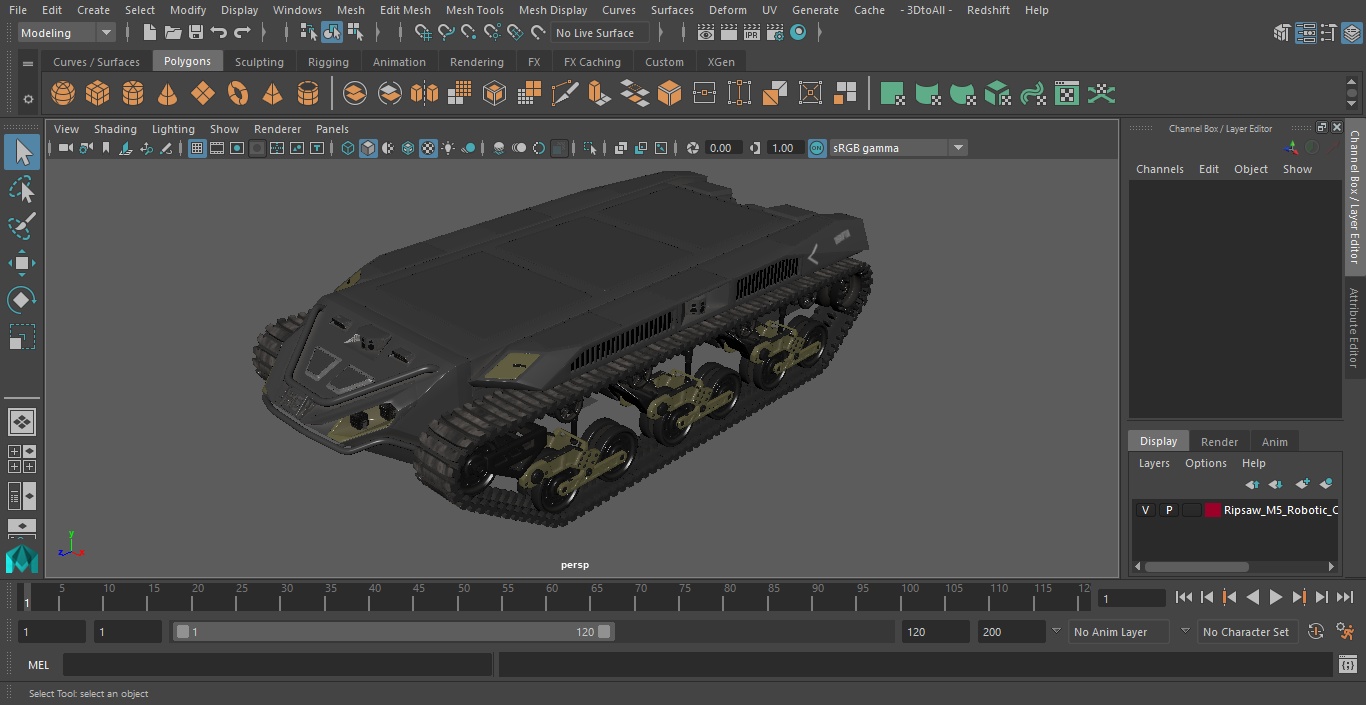 Ripsaw M5 Robotic Combat Vehicle 3D