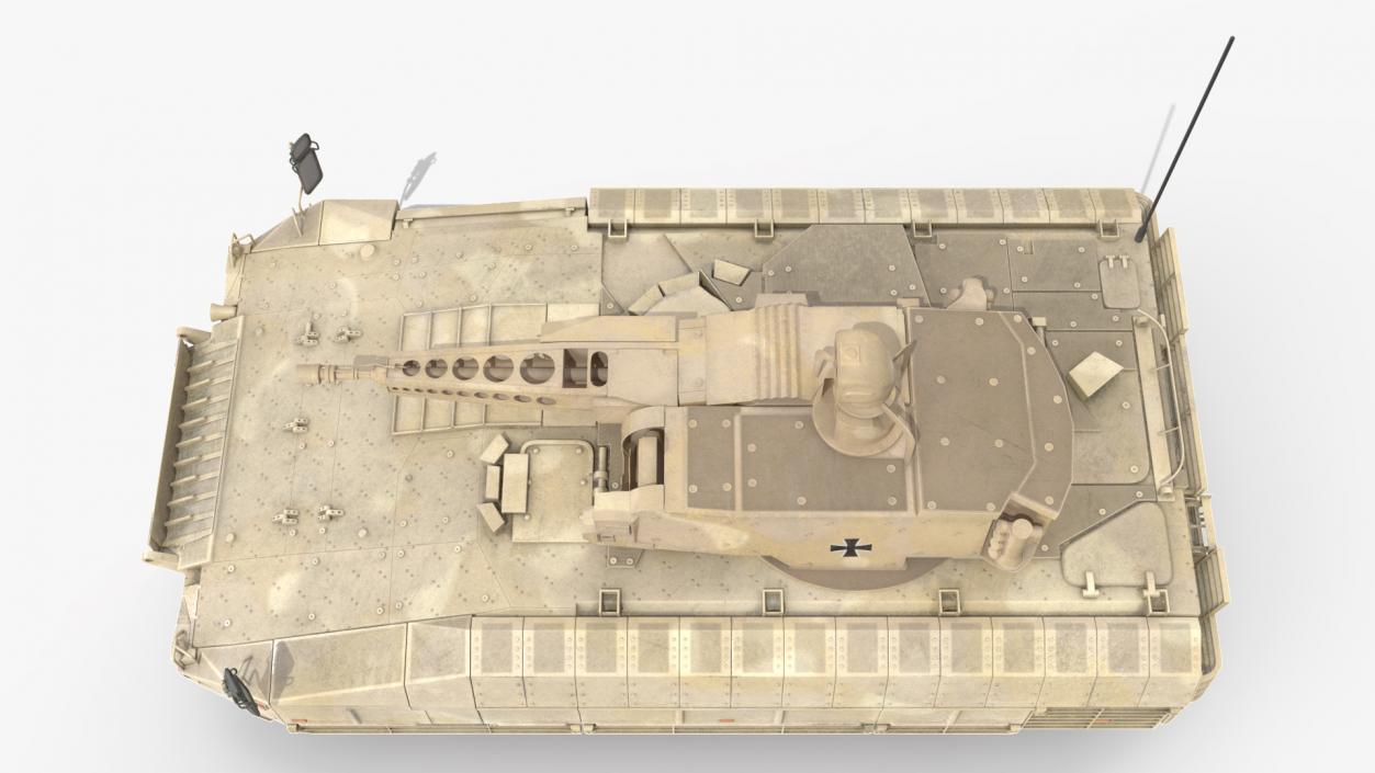 3D Puma German IFV Military Tank Sandy Dirty