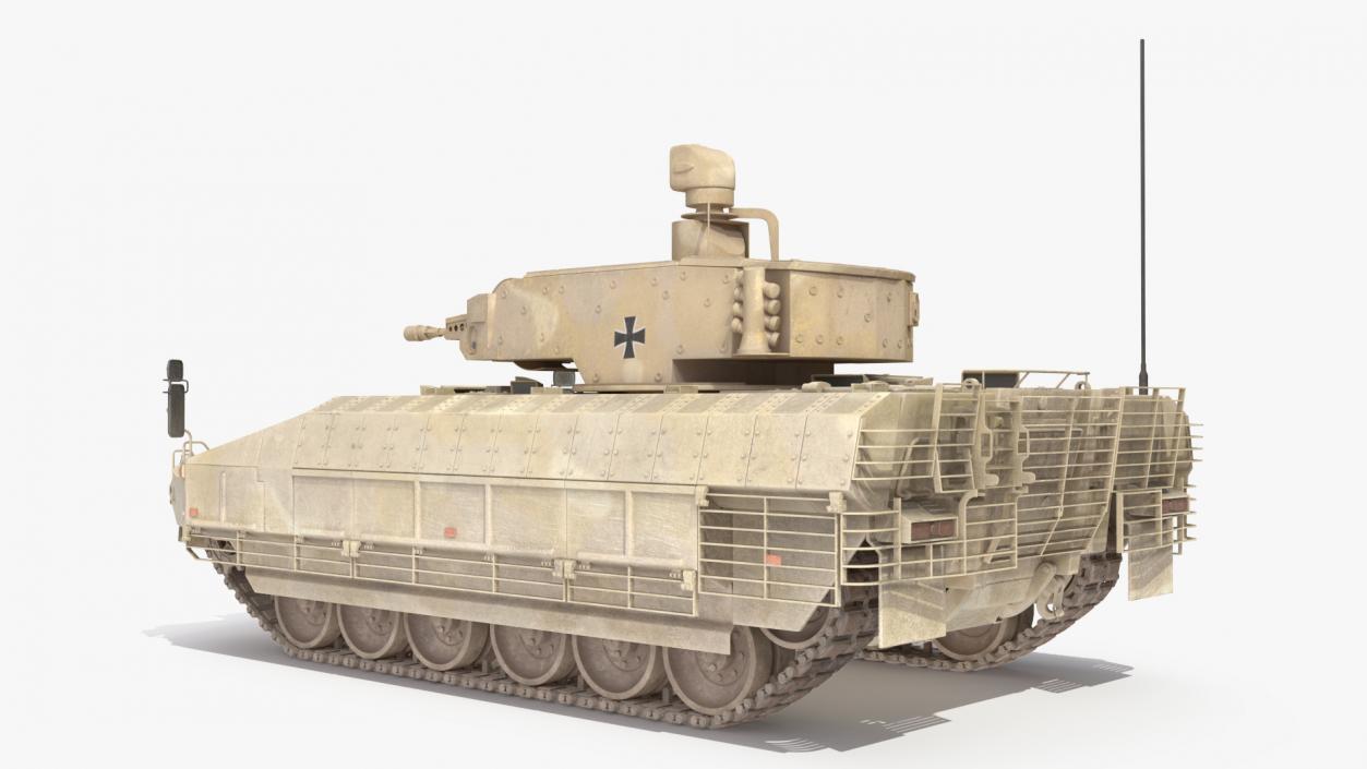 3D Puma German IFV Military Tank Sandy Dirty