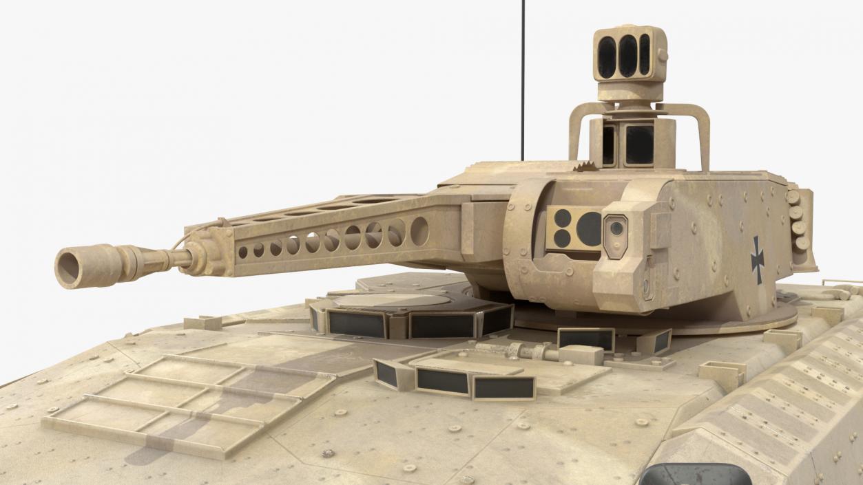 3D Puma German IFV Military Tank Sandy Dirty