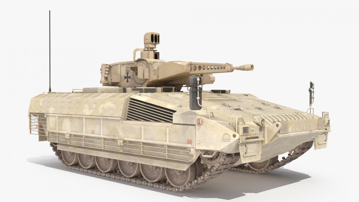 3D Puma German IFV Military Tank Sandy Dirty