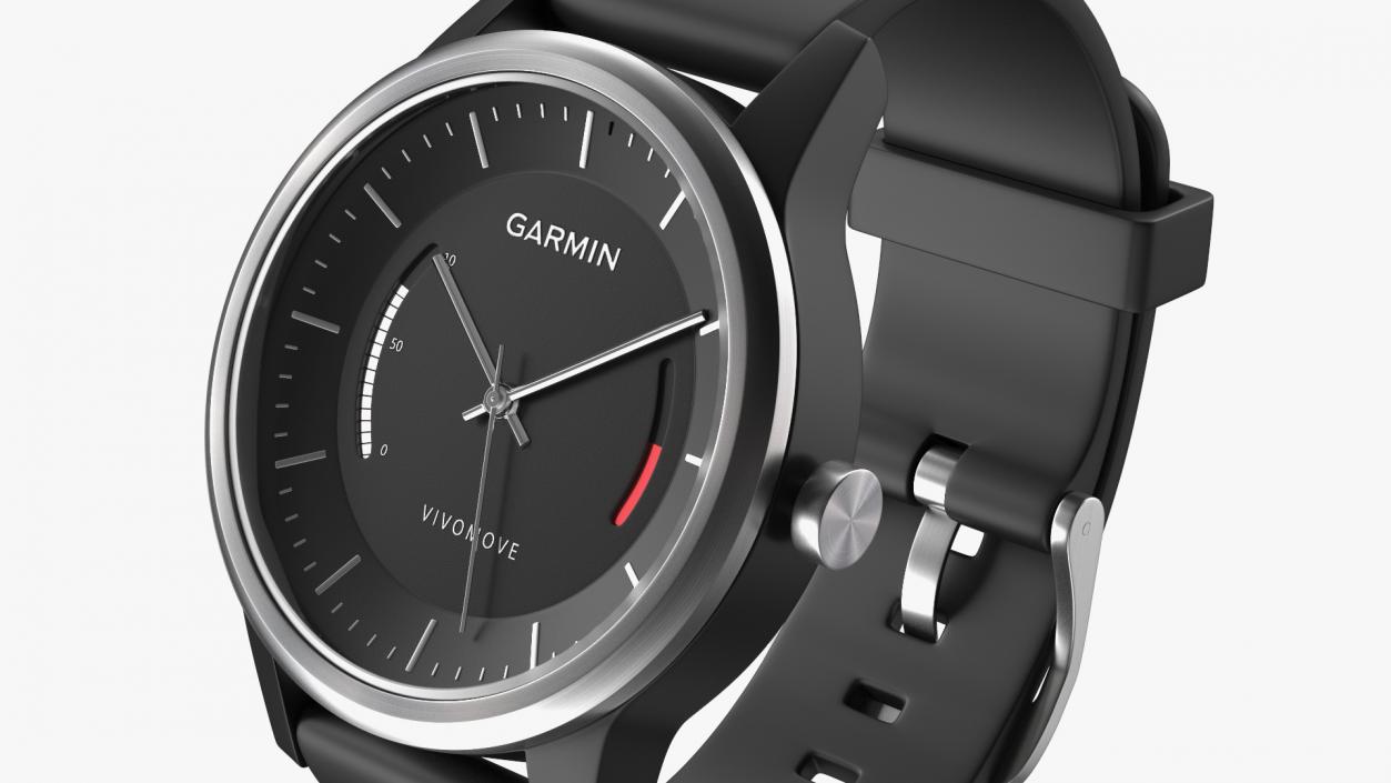 Wrist Watch Garmin Vivomove Sport Fastened 3D