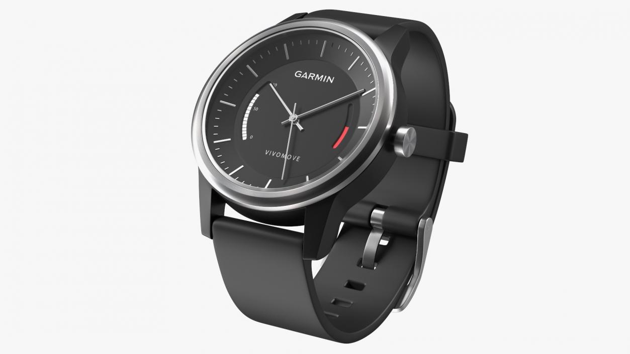 Wrist Watch Garmin Vivomove Sport Fastened 3D