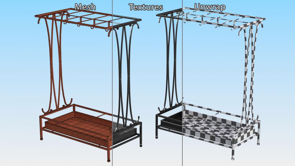 3D Umbrella Holder Stand