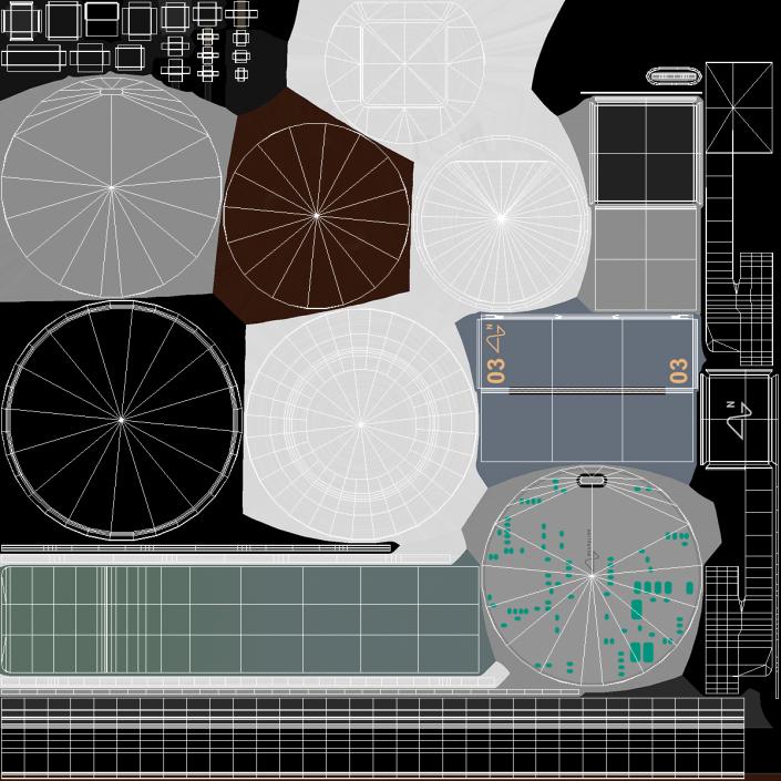 Neuralink Chip 3D model