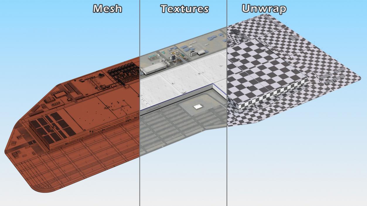 Huge Manufacturing Plant 3D model