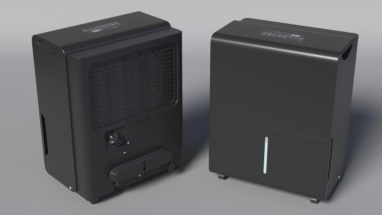 Quiet Dehumidifier Black 3D model