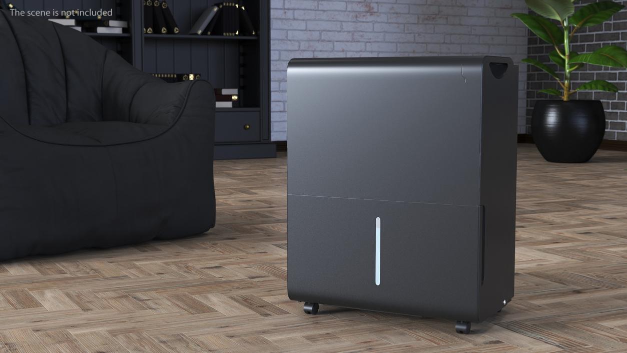 Quiet Dehumidifier Black 3D model