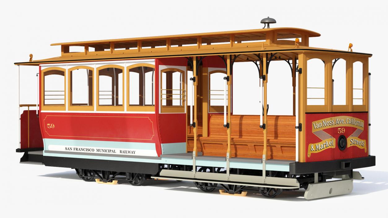 3D San Francisco Cable Car model
