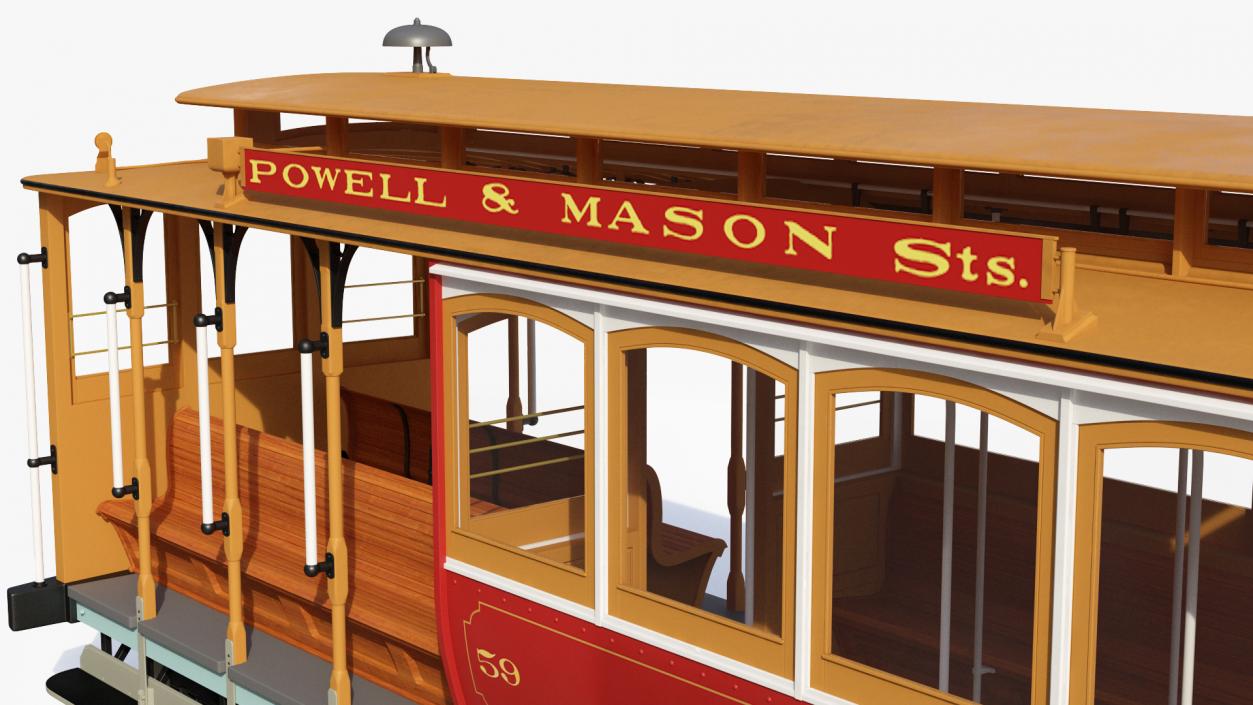 3D San Francisco Cable Car model