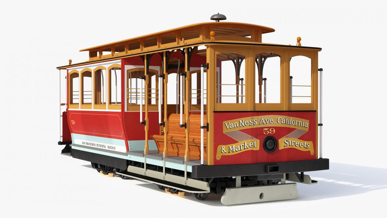 3D San Francisco Cable Car model