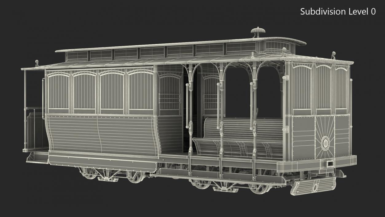 3D San Francisco Cable Car model