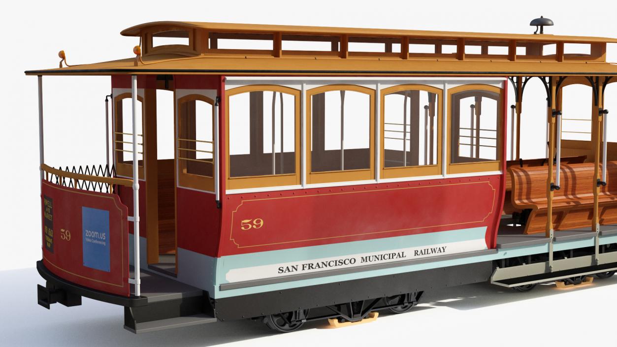 3D San Francisco Cable Car model